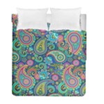 Patterns, Green Background, Texture Duvet Cover Double Side (Full/ Double Size)
