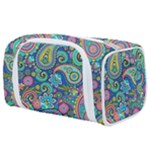 Patterns, Green Background, Texture Toiletries Pouch