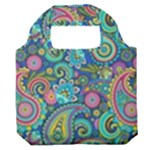 Patterns, Green Background, Texture Premium Foldable Grocery Recycle Bag
