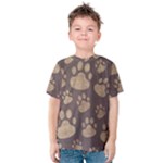 Paws Patterns, Creative, Footprints Patterns Kids  Cotton T-Shirt