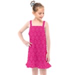 Pink Pattern, Abstract, Background, Bright, Desenho Kids  Overall Dress