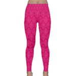 Pink Pattern, Abstract, Background, Bright, Desenho Lightweight Velour Classic Yoga Leggings