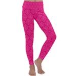 Pink Pattern, Abstract, Background, Bright, Desenho Kids  Lightweight Velour Classic Yoga Leggings