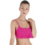 Pink Pattern, Abstract, Background, Bright, Desenho Layered Top Bikini Top 