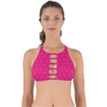 Pink Pattern, Abstract, Background, Bright, Desenho Perfectly Cut Out Bikini Top