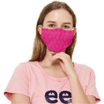 Pink Pattern, Abstract, Background, Bright, Desenho Fitted Cloth Face Mask (Adult)