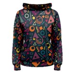 Random, Abstract, Forma, Cube, Triangle, Creative Women s Pullover Hoodie
