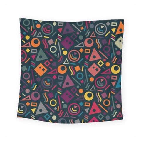 Random, Abstract, Forma, Cube, Triangle, Creative Square Tapestry (Small) from UrbanLoad.com