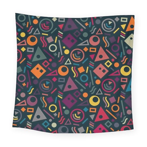 Random, Abstract, Forma, Cube, Triangle, Creative Square Tapestry (Large) from UrbanLoad.com