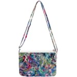 Abstract confluence Double Gusset Crossbody Bag