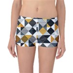 Pattern Tile Squares Triangles Seamless Geometry Reversible Boyleg Bikini Bottoms