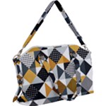 Pattern Tile Squares Triangles Seamless Geometry Canvas Crossbody Bag