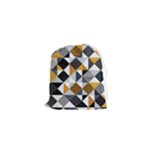 Pattern Tile Squares Triangles Seamless Geometry Drawstring Pouch (XS)