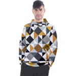 Pattern Tile Squares Triangles Seamless Geometry Men s Pullover Hoodie