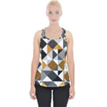 Pattern Tile Squares Triangles Seamless Geometry Piece Up Tank Top