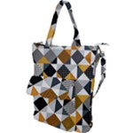Pattern Tile Squares Triangles Seamless Geometry Shoulder Tote Bag