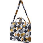 Pattern Tile Squares Triangles Seamless Geometry Square Shoulder Tote Bag