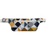 Pattern Tile Squares Triangles Seamless Geometry Active Waist Bag