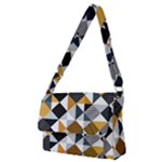 Pattern Tile Squares Triangles Seamless Geometry Full Print Messenger Bag (M)