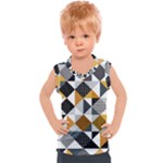 Pattern Tile Squares Triangles Seamless Geometry Kids  Sport Tank Top