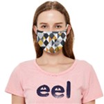 Pattern Tile Squares Triangles Seamless Geometry Cloth Face Mask (Adult)