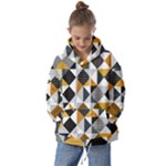 Pattern Tile Squares Triangles Seamless Geometry Kids  Oversized Hoodie