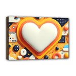 Valentine s Day Design Heart Love Poster Decor Romance Postcard Youth Fun Deluxe Canvas 18  x 12  (Stretched)