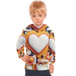 Valentine s Day Design Heart Love Poster Decor Romance Postcard Youth Fun Kids  Hooded Pullover