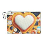 Valentine s Day Design Heart Love Poster Decor Romance Postcard Youth Fun Canvas Cosmetic Bag (Large)