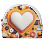 Valentine s Day Design Heart Love Poster Decor Romance Postcard Youth Fun Horseshoe Style Canvas Pouch