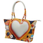 Valentine s Day Design Heart Love Poster Decor Romance Postcard Youth Fun Canvas Shoulder Bag