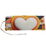 Valentine s Day Design Heart Love Poster Decor Romance Postcard Youth Fun Roll Up Canvas Pencil Holder (S)