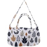 Autumn Leaves Fall Pattern Design Decor Nature Season Beauty Foliage Decoration Background Texture Removable Strap Handbag