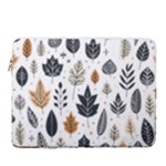 Autumn Leaves Fall Pattern Design Decor Nature Season Beauty Foliage Decoration Background Texture 16  Vertical Laptop Sleeve Case With Pocket