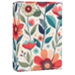Flowers Flora Floral Background Pattern Nature Seamless Bloom Background Wallpaper Spring Playing Cards Single Design (Rectangle) with Custom Box