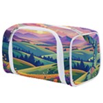 Field Valley Nature Meadows Flowers Dawn Landscape Toiletries Pouch