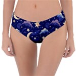 Night Moon Seamless Background Stars Sky Clouds Texture Pattern Reversible Classic Bikini Bottoms