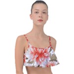 Flowers Plants Sample Design Rose Garden Flower Decoration Love Romance Bouquet Frill Bikini Top