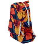 Hibiscus Flowers Colorful Vibrant Tropical Garden Bright Saturated Nature Travelers  Backpack