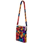 Hibiscus Flowers Colorful Vibrant Tropical Garden Bright Saturated Nature Multi Function Travel Bag