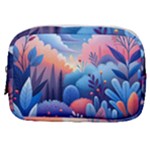 Nature Night Bushes Flowers Leaves Clouds Landscape Berries Story Fantasy Wallpaper Background Sampl Make Up Pouch (Small)