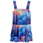 Nature Night Bushes Flowers Leaves Clouds Landscape Berries Story Fantasy Wallpaper Background Sampl Kids  Layered Skirt Swimsuit