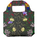 Bird Flower Plant Nature Foldable Grocery Recycle Bag
