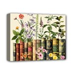Books Flowers Book Flower Flora Floral Deluxe Canvas 14  x 11  (Stretched)