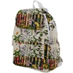 Books Flowers Book Flower Flora Floral Top Flap Backpack