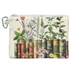 Books Flowers Book Flower Flora Floral Canvas Cosmetic Bag (XL)