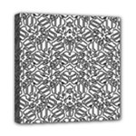 Monochrome Maze Design Print Mini Canvas 8  x 8  (Stretched)