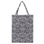 Monochrome Maze Design Print Classic Tote Bag