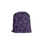 Enigmatic Plum Mosaic Drawstring Pouch (Small)