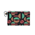 Abstract Geometric Pattern Canvas Cosmetic Bag (Small)